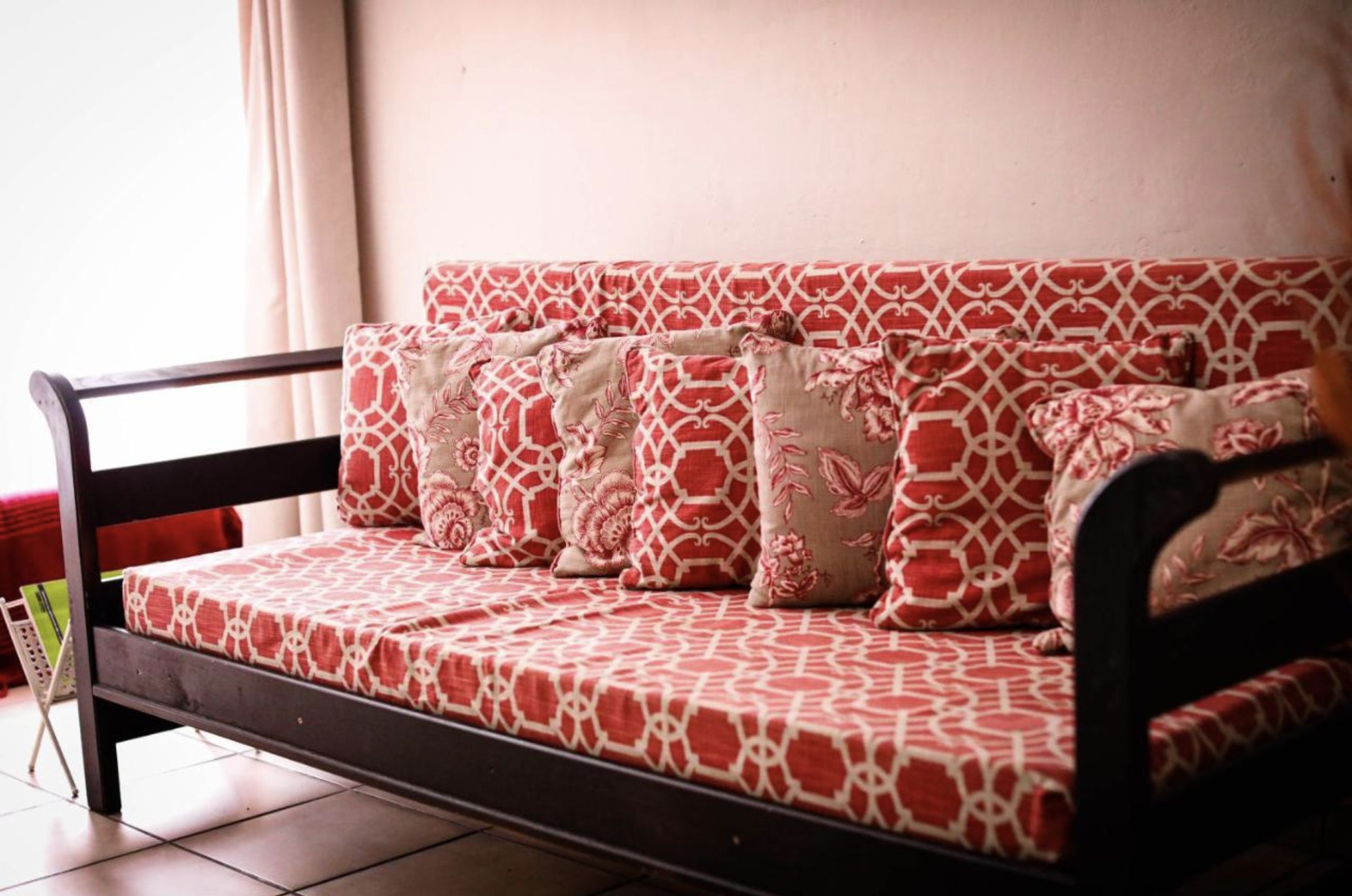 In-room lounge seating at Kokkariba Guest House, Hoedspruit
