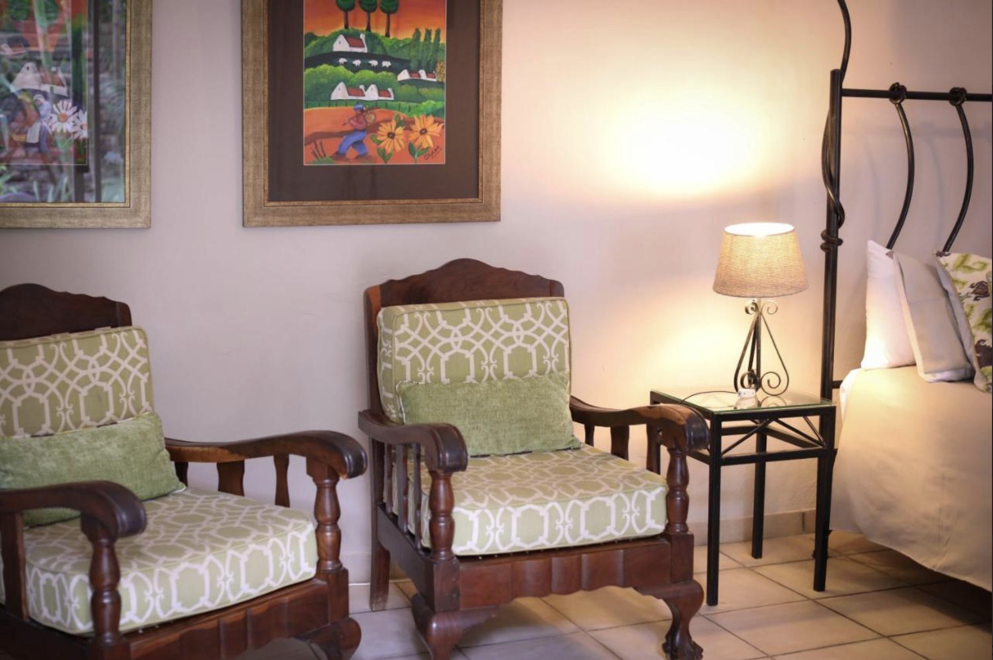 One of the individually styled guest rooms at Kokkariba Guest House, Hoedspruit