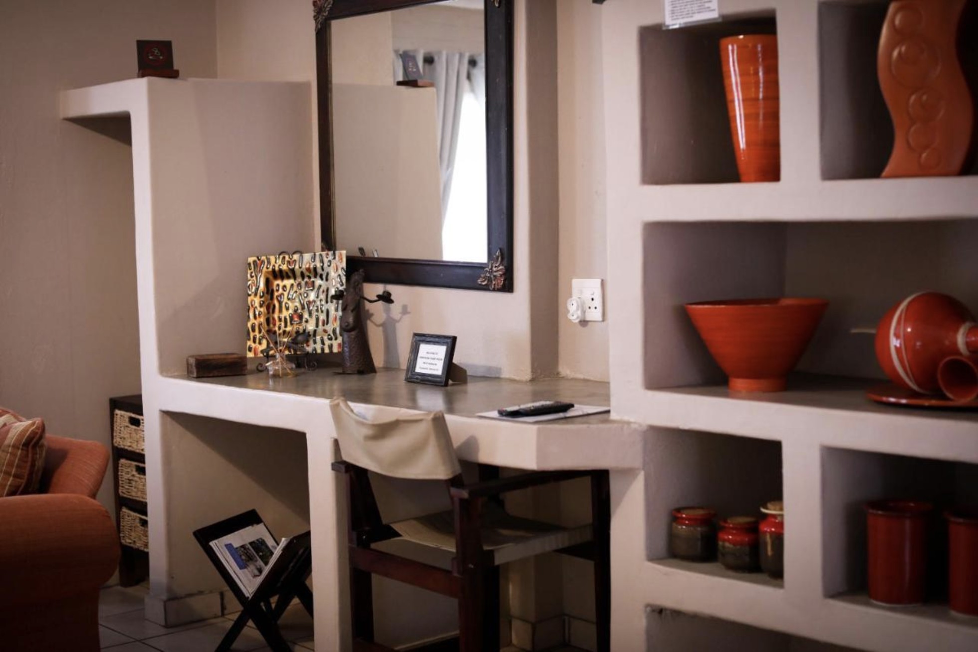 One of the individually styled guest rooms at Kokkariba Guest House, Hoedspruit